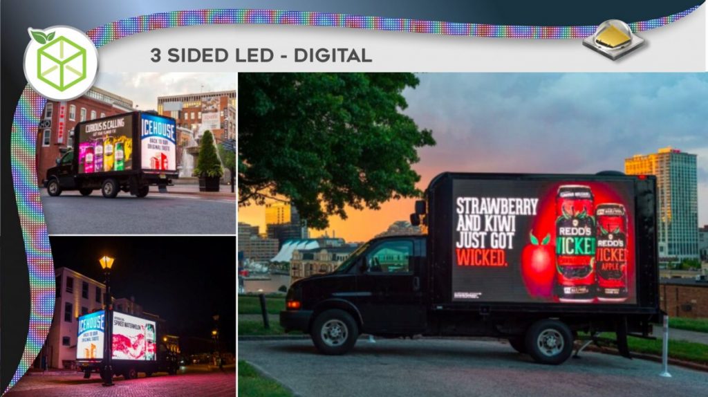 led advertising truck