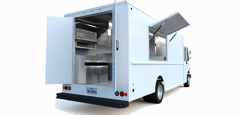 Step van food hot sale truck for sale