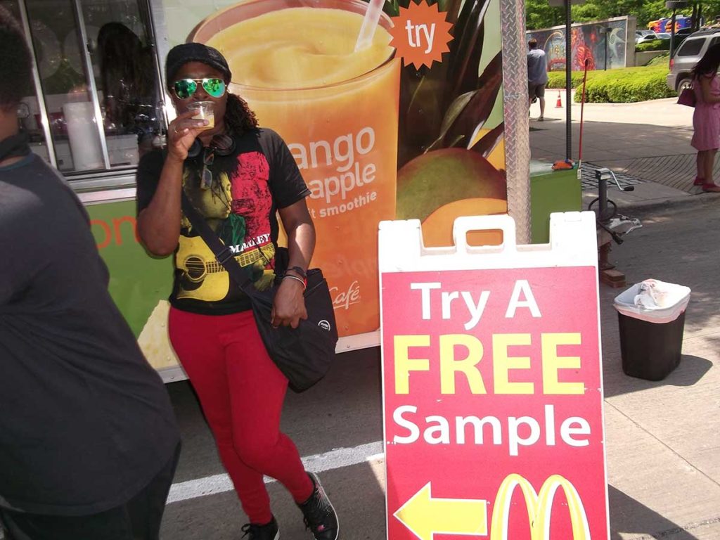 Free Product Sampling