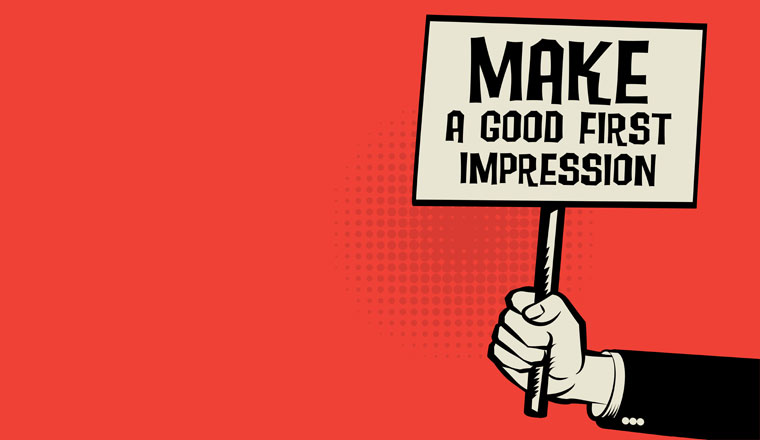 Make a good first impression image
